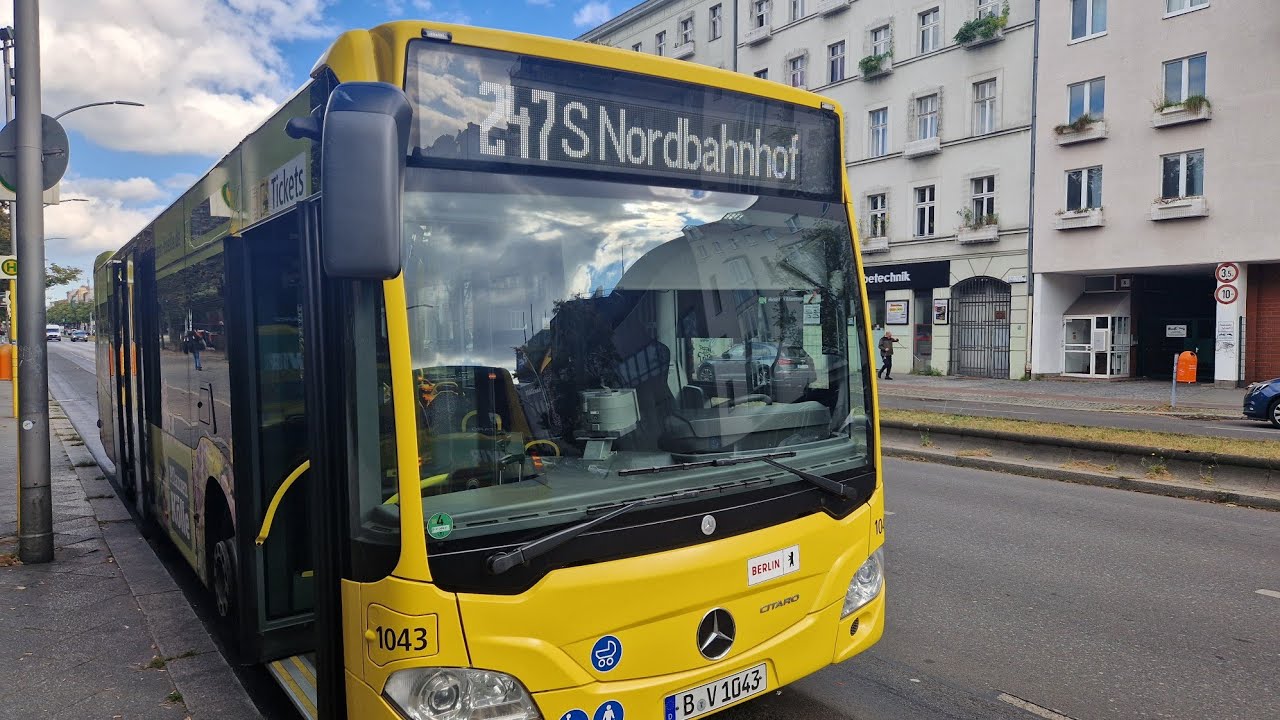 BVG 🚍 BERLIN Buslinie 247 (U Leopoldplatz - S Nordbahnhof)