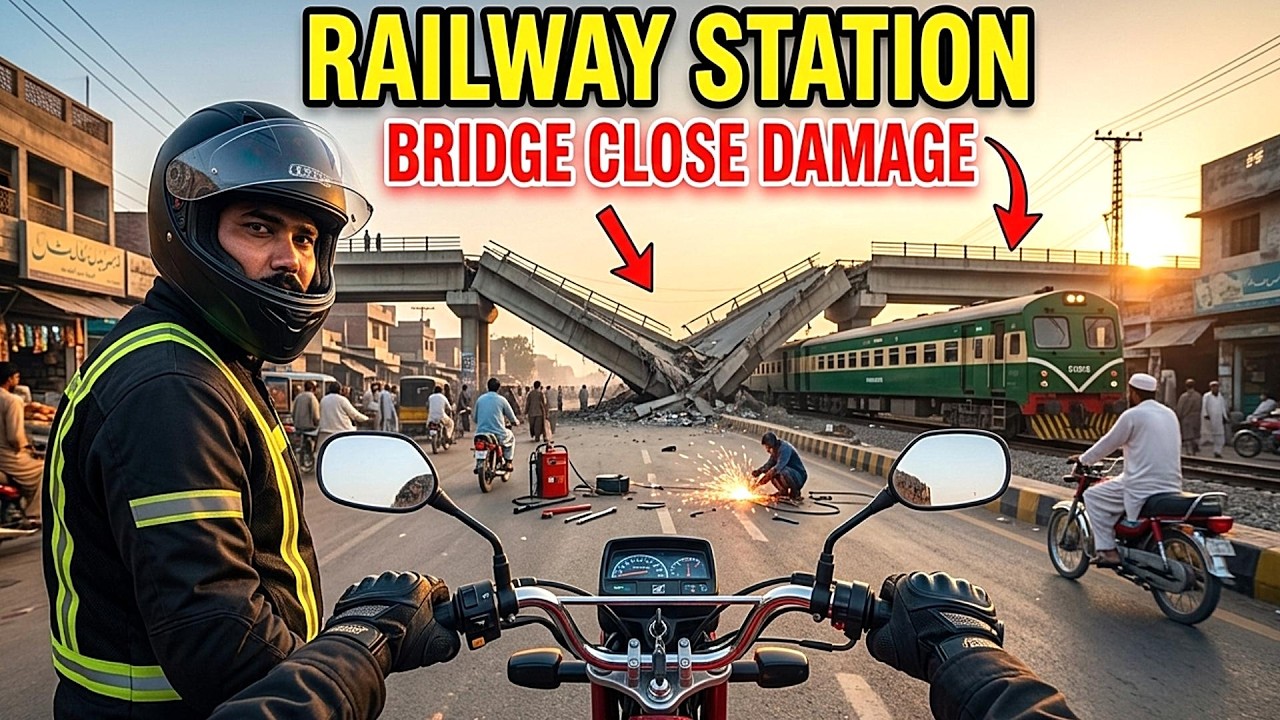 Bridge Close Damage Railway Station ||