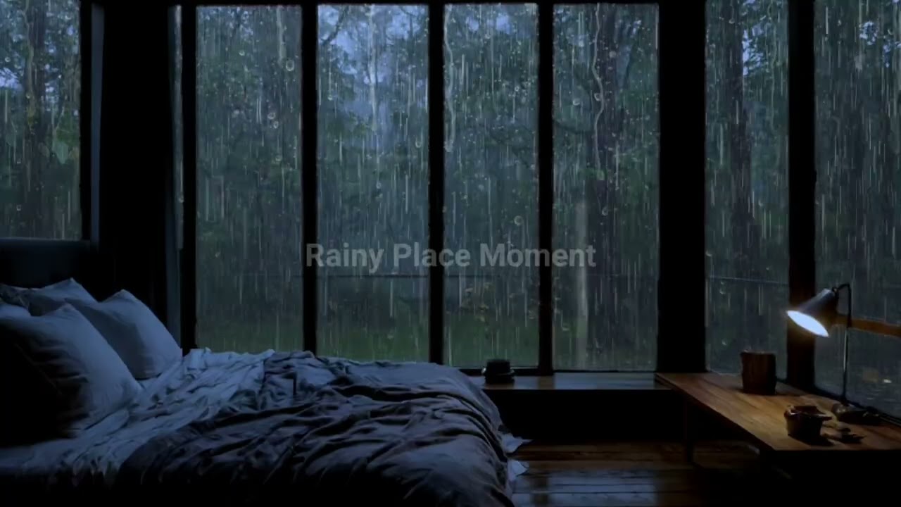 Расслабьтесь и позвольте дождю помочь вам заснуть – ASMR Night Ambience