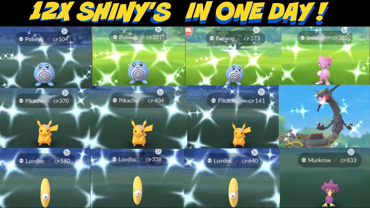 6 NEW SHINY'S IN 2 HOURS QUICKEST SHINY ENCOUNTERS EVER! 12 SHINY'S IN ONE DAY! (POKEMON GO)