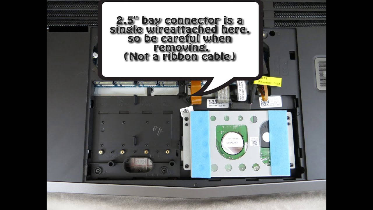 Alienware 17 r2 back panel removed (ssd/hdd/ram info)