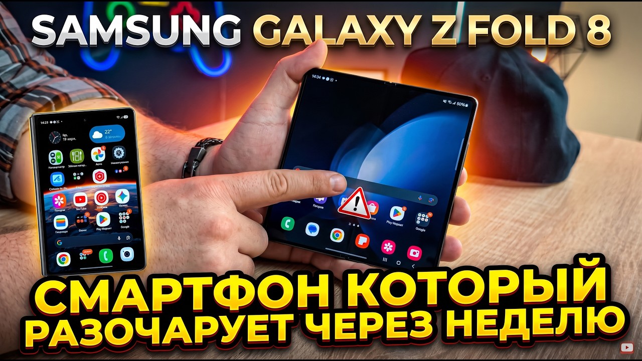 SAMSUNG GALAXY Z FOLD 8 CZY ROZCZAROWANY SMARTFON. IDEALNY WYGLĄD, STRASZLIWE WYKONANIE