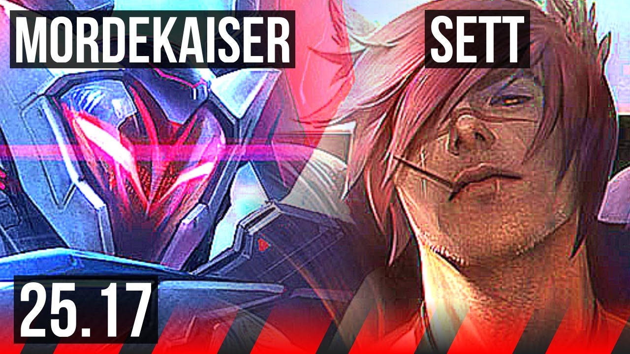MORDEKAISER vs SETT (TOP) | 8 solo kills, 51k DMG | KR Master | 25.17