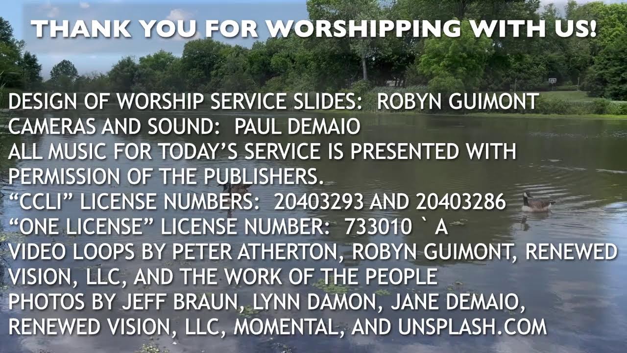 Worship for July 26, 2026