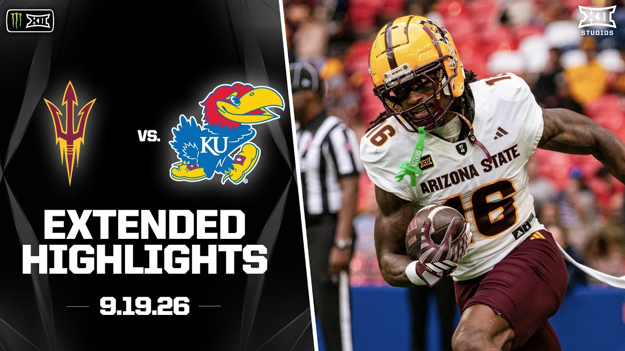 Arizona State vs. Kansas Extended Highlights | 2026 Monster Energy Big 12 Football