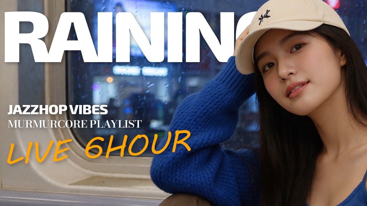 Late Night Rain 🌧 Jazzhop for Focus & Study | 6 Hours Lofi Cafe Mix | 늦은 밤 생각이 멈추지 않을 때 듣는 음악