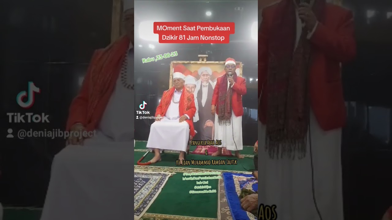 Moment pembukaan Dzikir 81 jam non stop