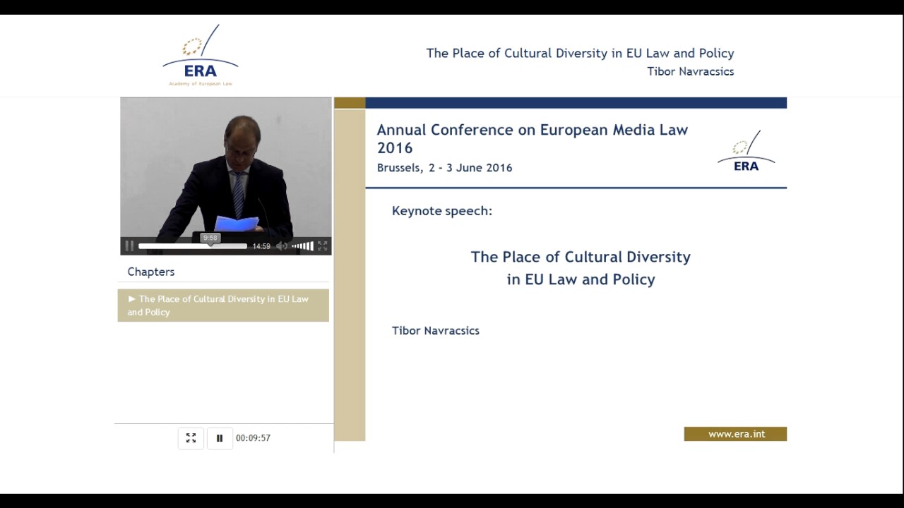 The Place of Cultural Diversity in EU Law and Policy