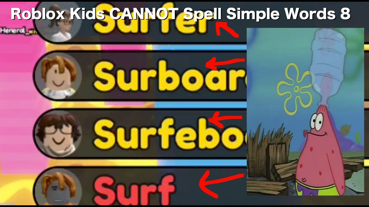 Roblox Kids CANNOT Spell Simple Words... (part 8)
