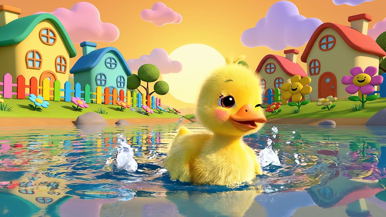 Baby Duck Swims Quack Quack Quack | Fun Pond Adventures & Toddler Songs