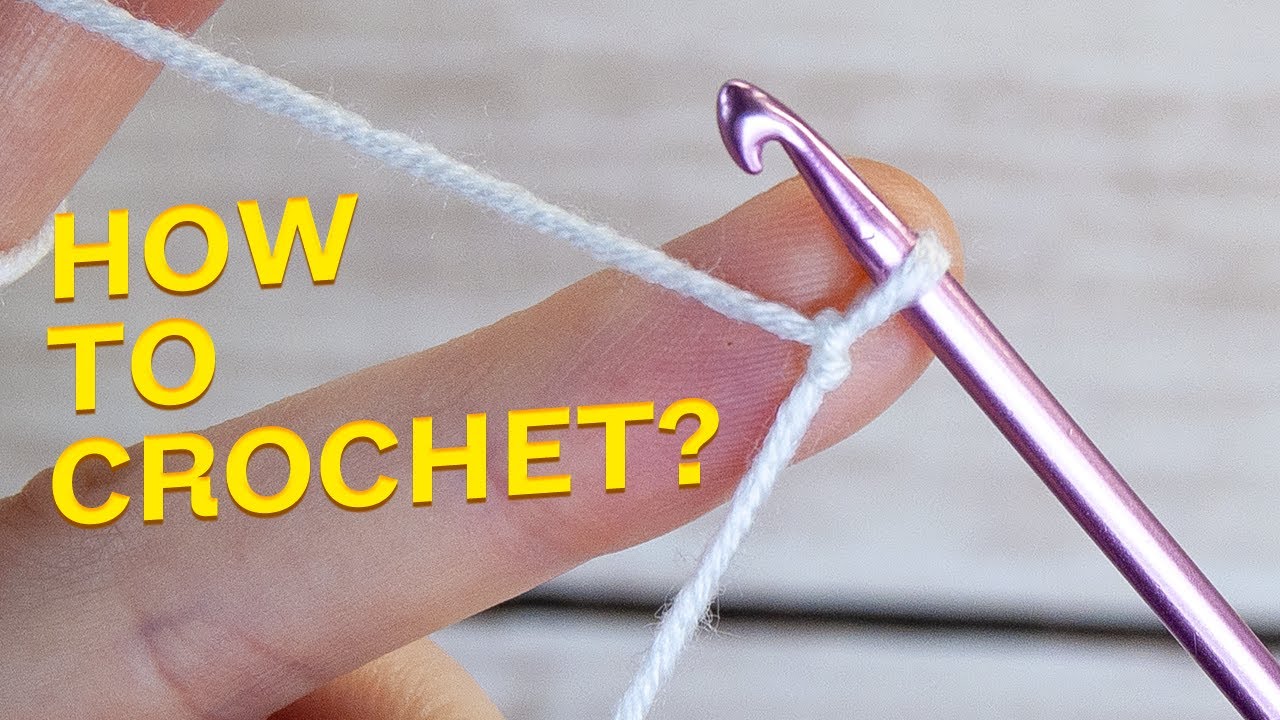 HOW TO CROCHET SLIP KNOT & CHAIN STITCH | FOR ABSOLUTE BEGINNERS