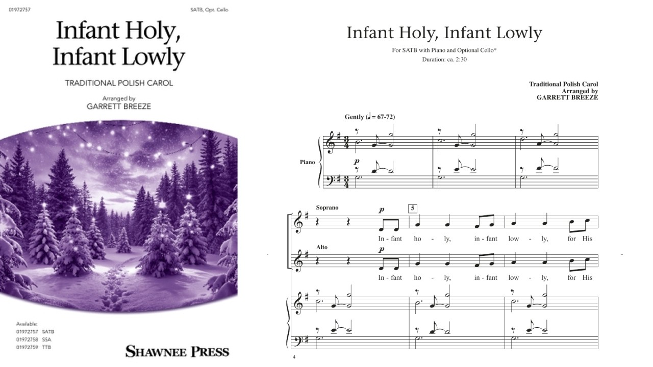 Младенец Святой, Младенец Смиренный | Хор SATB | Аранжировка Гаррета Бриза