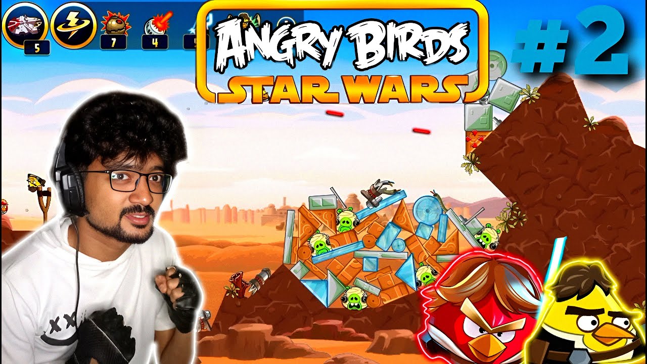 ANGRY BIRDS:STAR WARS HINDI GAMEPLAY #2😎🔥