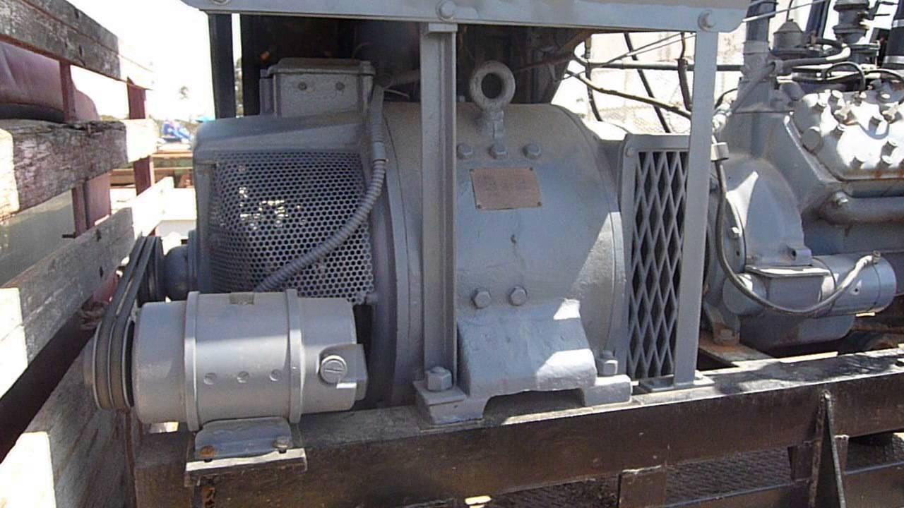 WW2 Ford flathead V8 powered 25 kVa generator