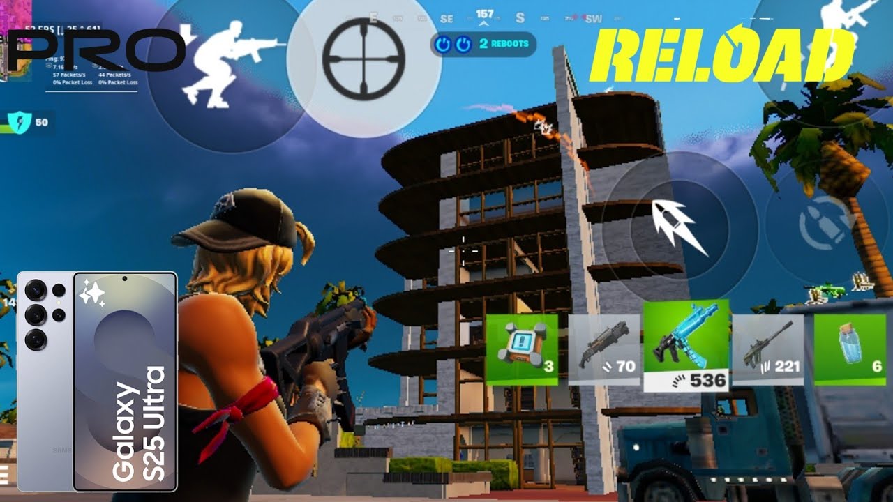 Samsung Galaxy S25 Gameplay | Snapdragon 8 Elite Fortnite Mobile RANK RELOAD GAME PLAY( PLATINUM 3 )
