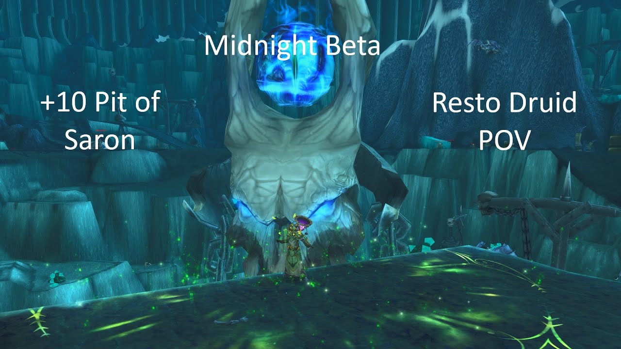 +10 Pit of Saron Haranir Resto Druid POV | WoW Midnight M+ 12.0 Beta