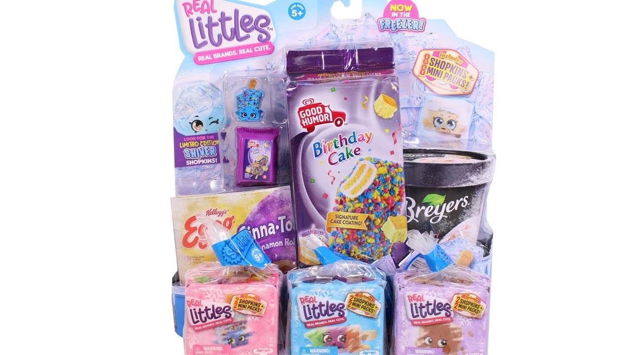 Shopkins Real Littles In the Freezer Lil Shopper Pack and Blind Box Unboxing Toy Review