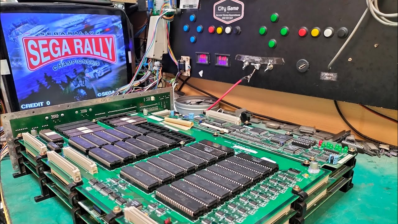Reparacion sega rally arcade sega model 3