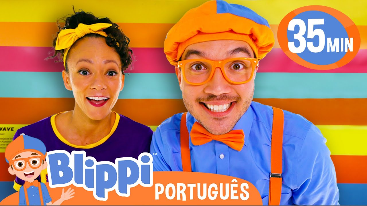 Blippi e Meekah Visitam a Fábrica das Cores! | Melhores Episódios do Blippi! | Vídeos Educativos