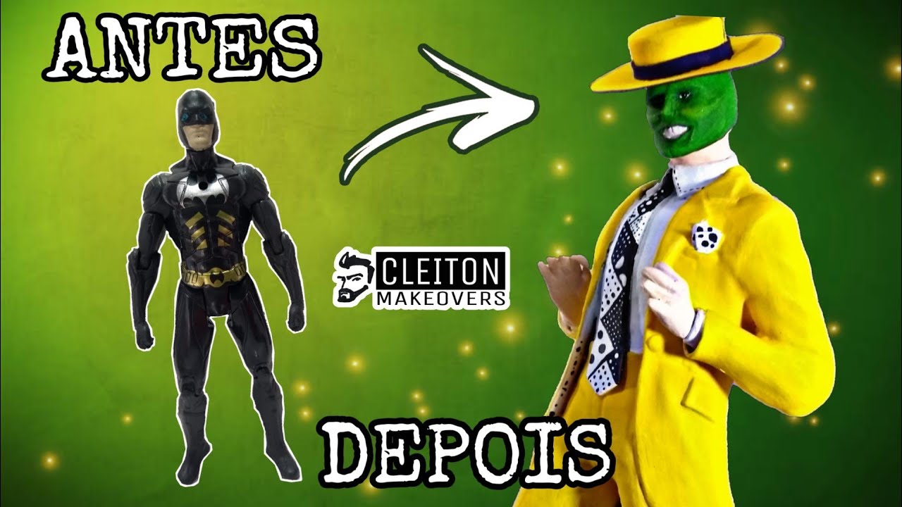 Transformei um Batman de camelô no Máscara #TOYMAKEOVER#