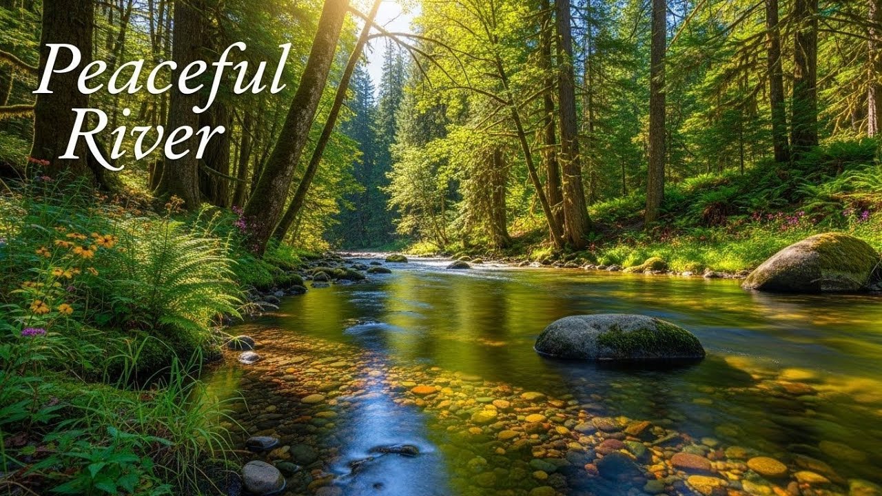 Peaceful Forest River 🌲🌊 Natural Ambience for Deep Sleep and Stress Relief #2316