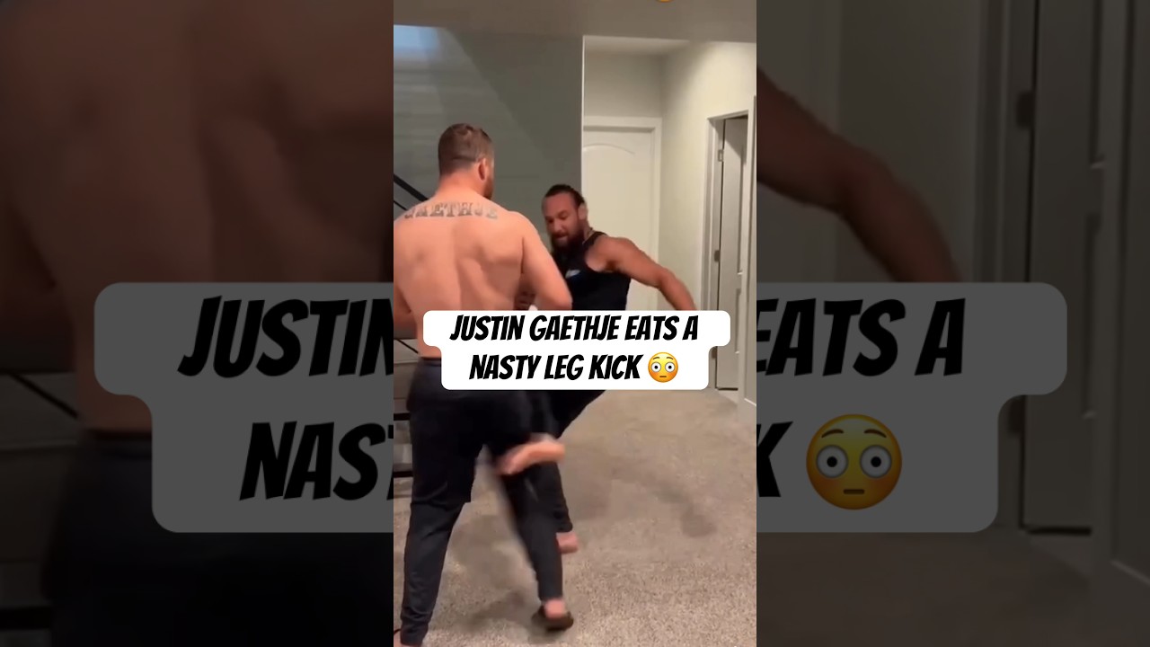 😳 JUSTIN GAETHJE&rsquo;S LEG GETS DESTROYED