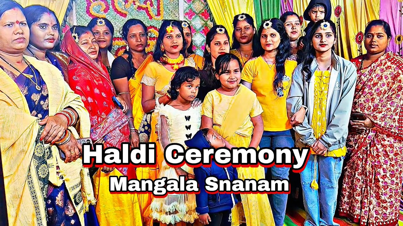 Haldi Ceremony || Mangala snanam || haldi || mangala 