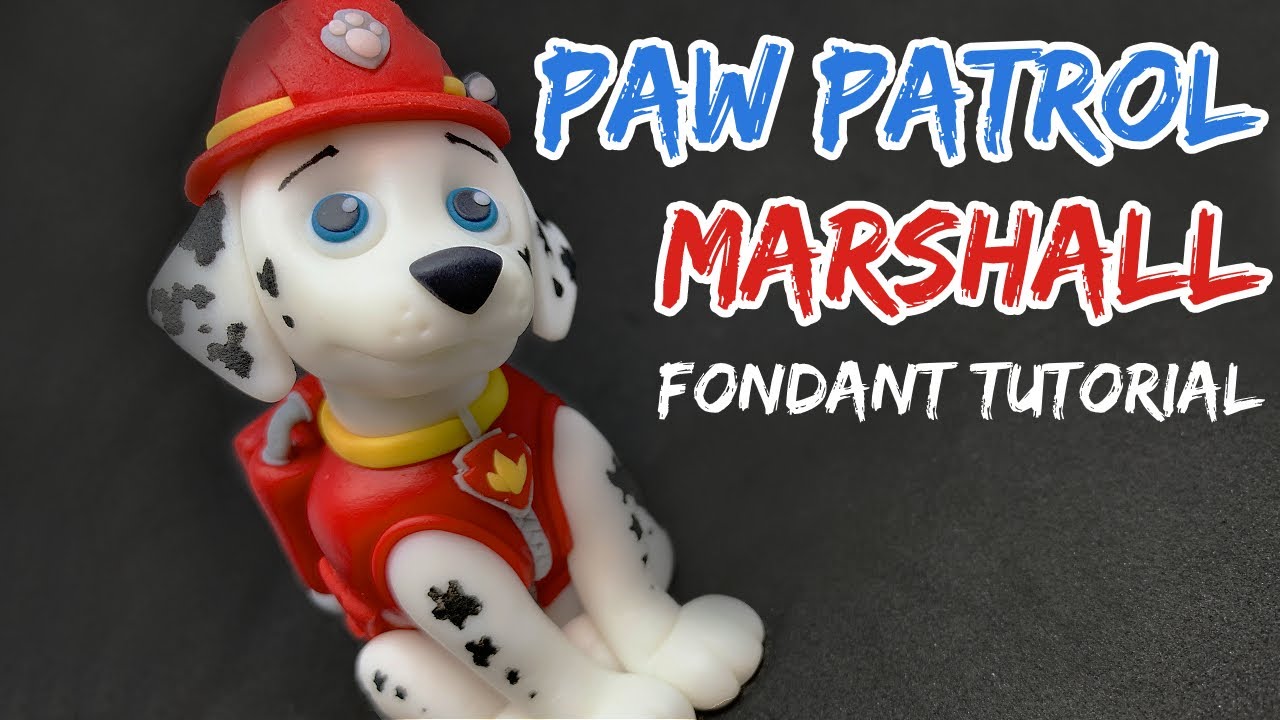 PAW PATROL | MARSHALL | fondant tutorial