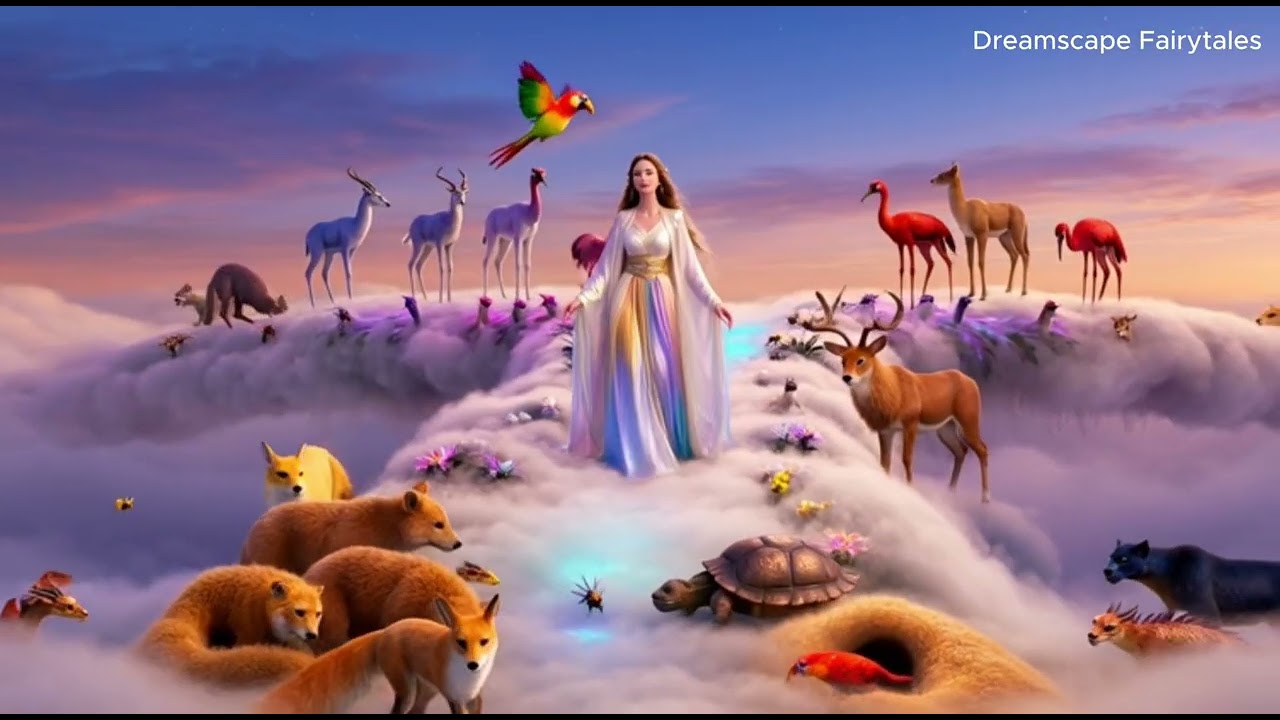Dreamlike Fantasy Eve in Celestial Gardens | Magical | Heavenly | World in 4K