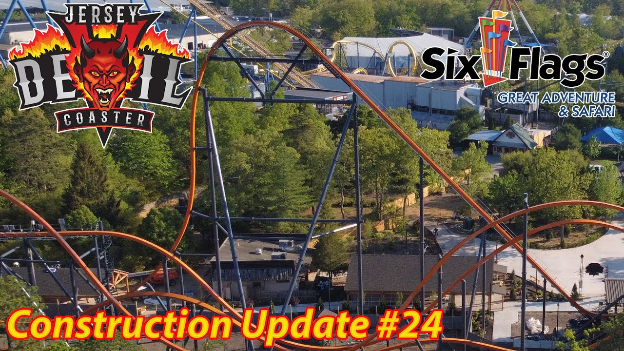 Jersey Devil Coaster | Construction Update #24 | Six Flags Great Adventure | May 18th, 2021