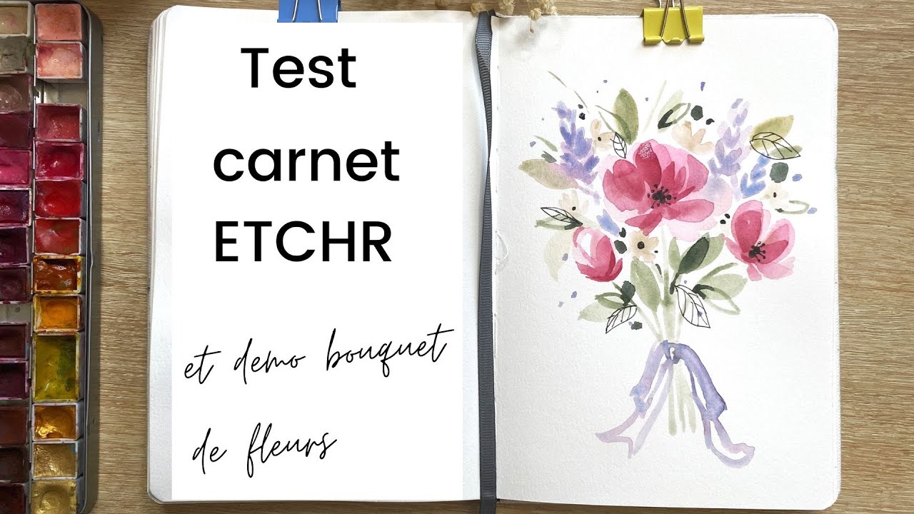 test carnet aquarelle ETCHR