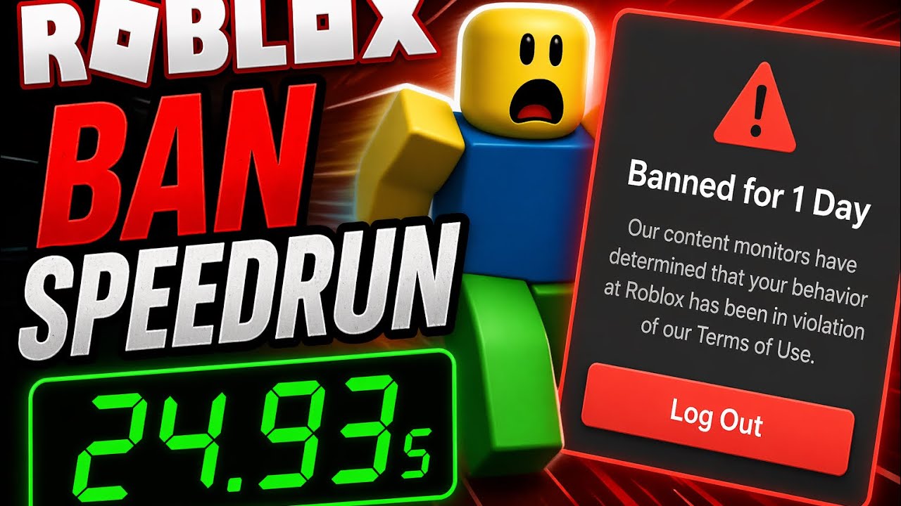 Roblox ban speedrun 24.93s
