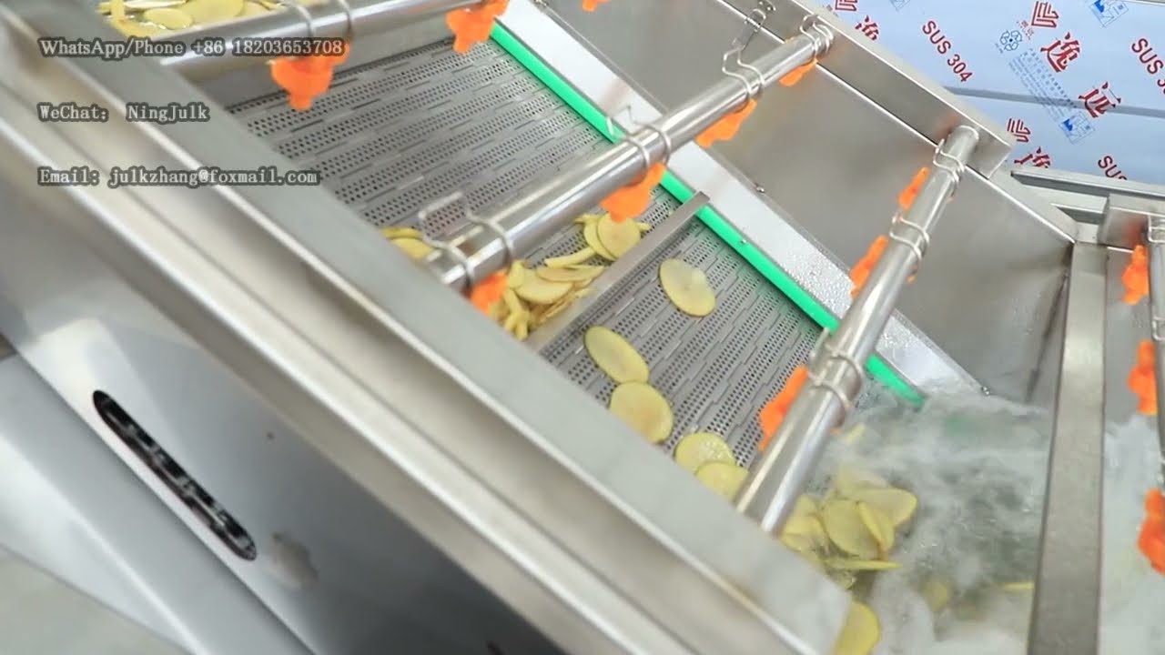 Air Bubble Washing Machine Conveyor Belt Washer Equipment