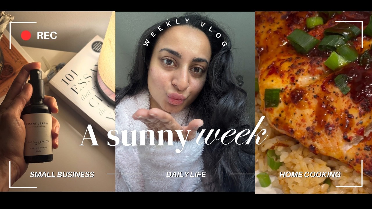 A Happy Place, sunny days & home cooking with me | Small business owner behind the scenes