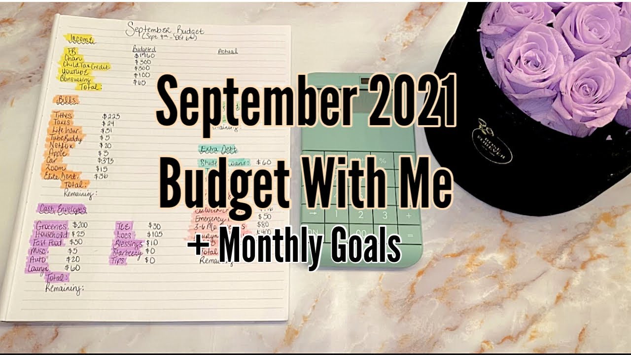 SEPTEMBER 2021 BUDGET WITH ME| LOW INCOME BUDGET FOR BEGINNERS| ZERO BASED BUDGET| TAYLORBUDGETS