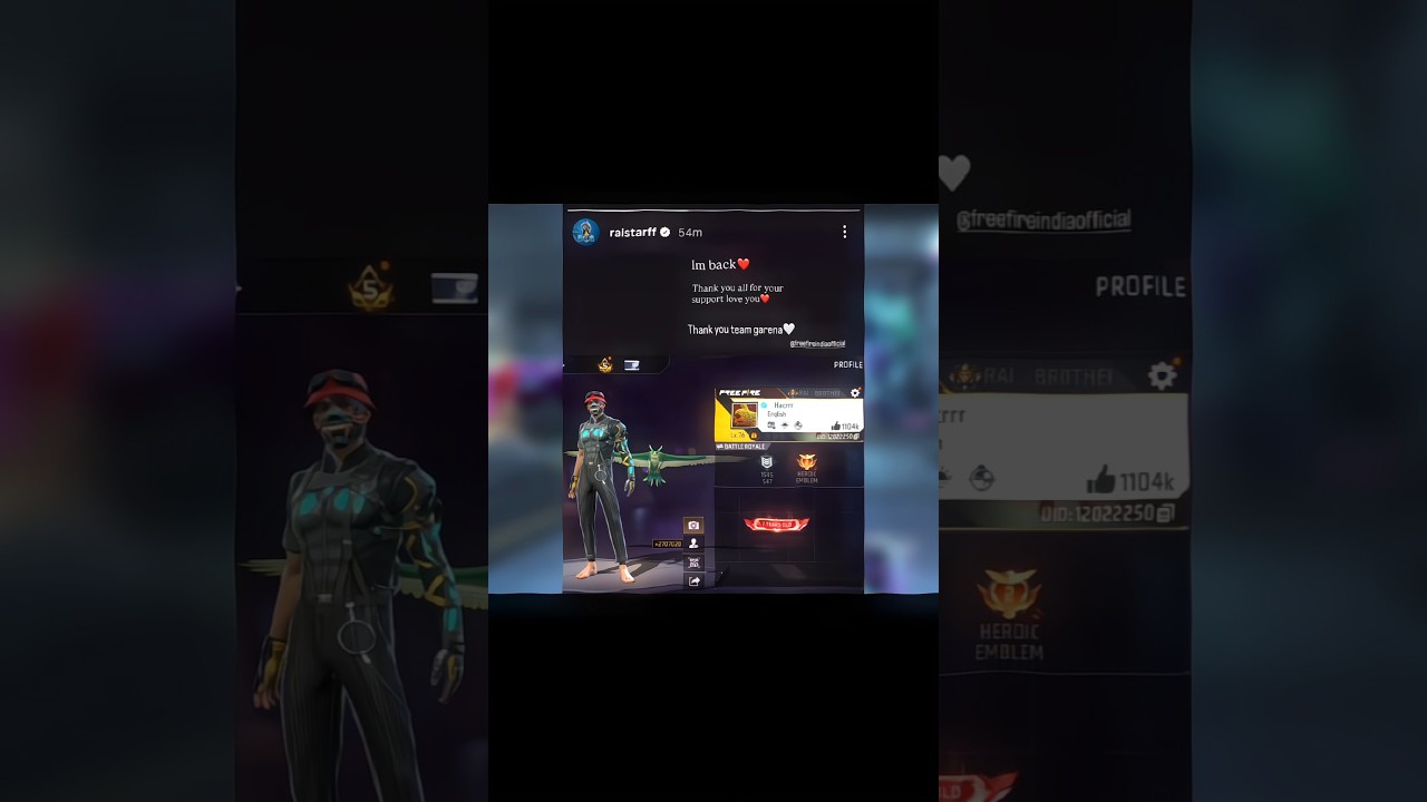 Raistar Id unbanned☠️ But Normal players?💔