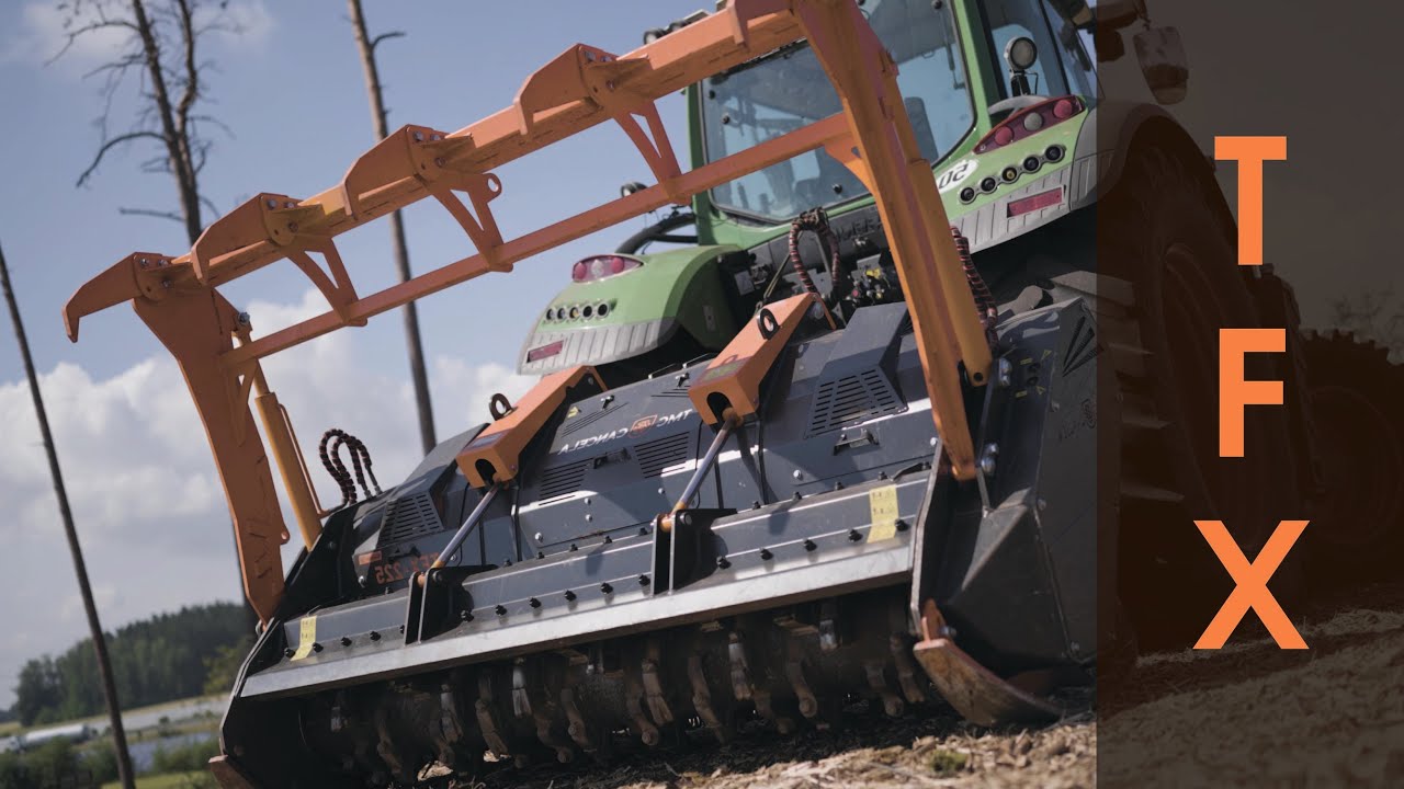 Forestry mulcher | TMC CANCELA TFX-225 | with tractor FENDT 718