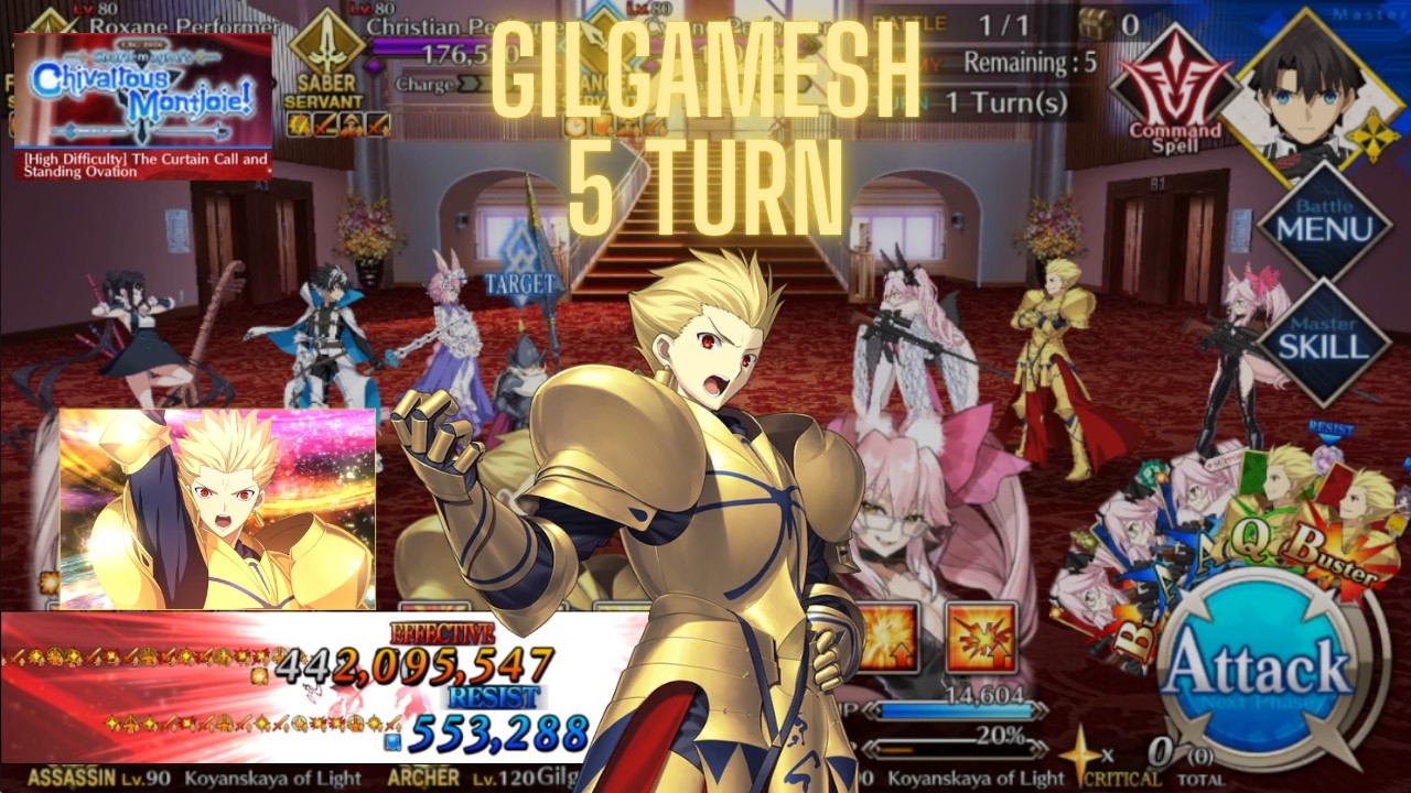 [FGO NA] Chaldea Boys 2026 CQ - The Curtain Call & Standing Ovation - Gilgamesh 5 Turn