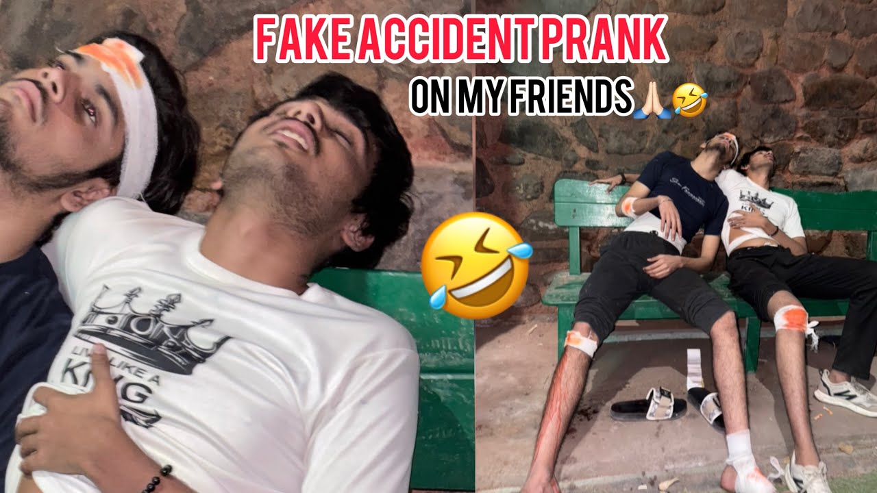 Fake Accident Prank On My Friends🤣🙏🏻. / Abdul Rabbi Vlogss