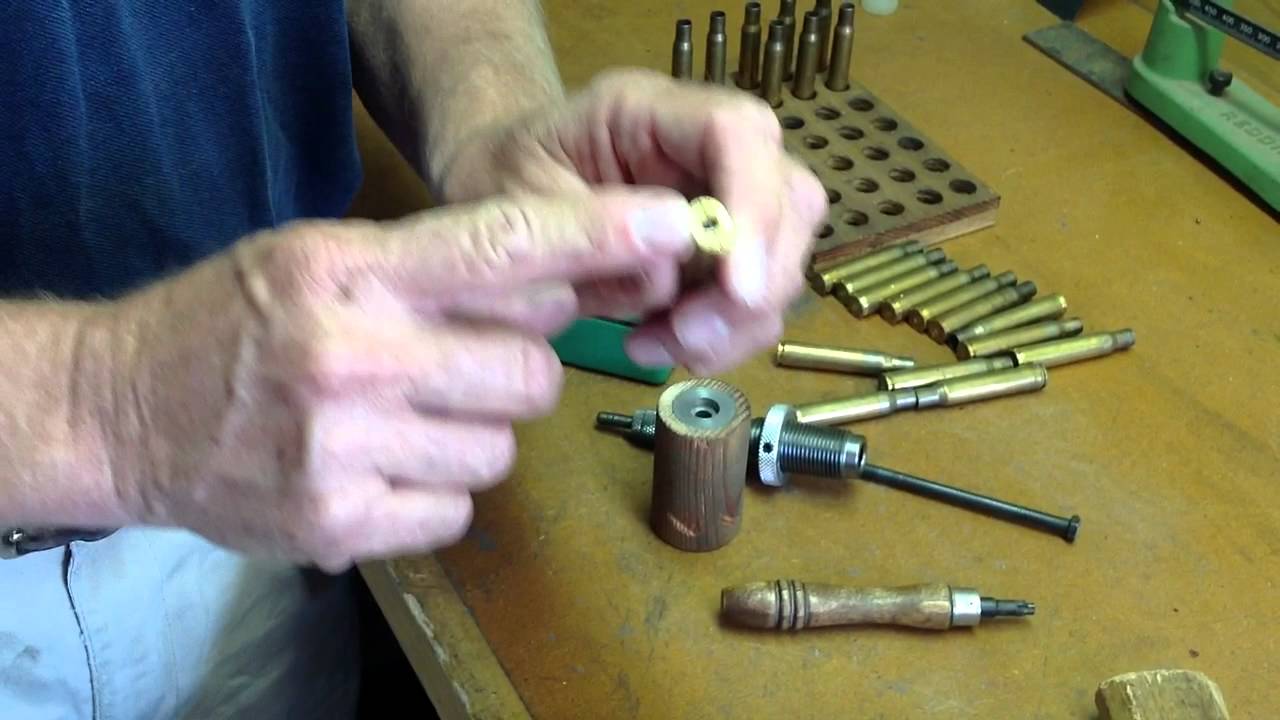 Primer Removal Of Military 30-06 Brass