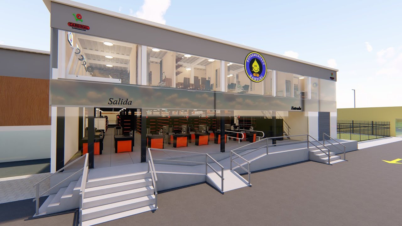 Proyecto Supermercado Gandini - Uruguay - ProjeMarket Proyectos y Equipamientos.