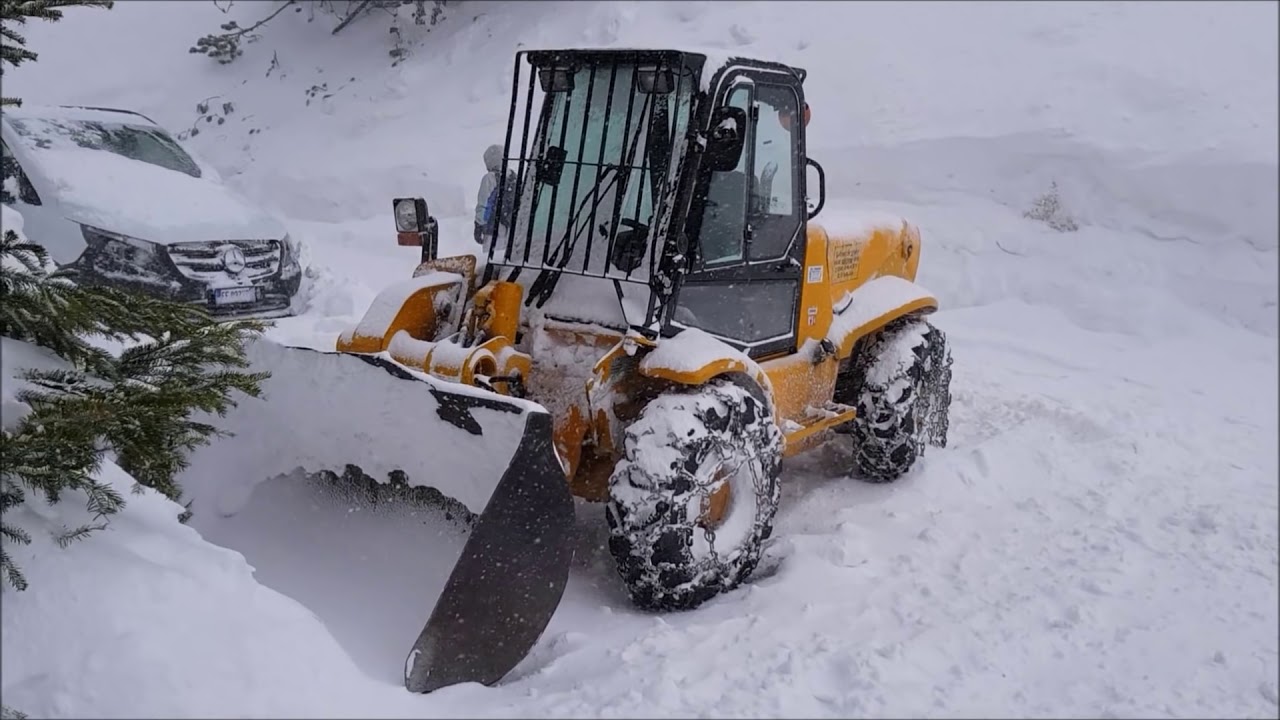 Insane snowfall Les Arcs French Alps