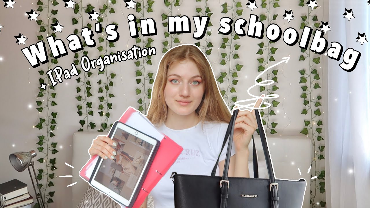 What's in my schoolbag *13. Klasse* + iPad Organisation ✍🏻(BACK TO SCHOOL)