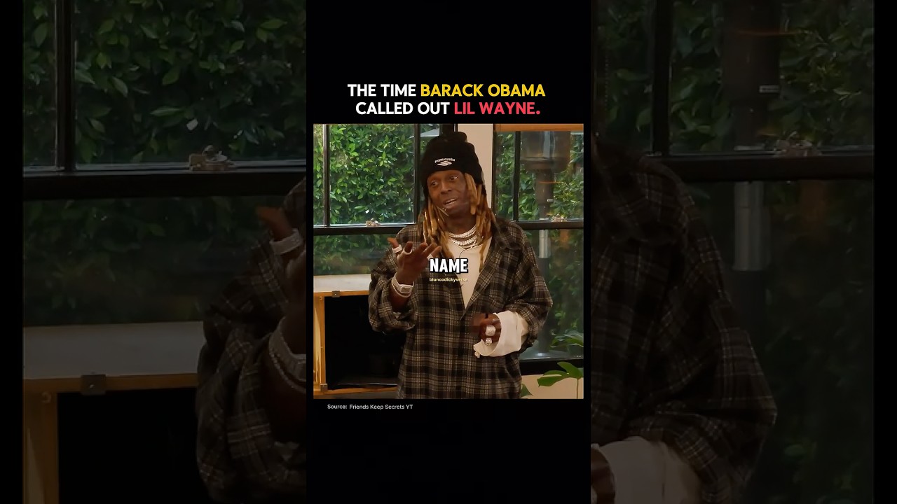 Lil Wayne reacts to Barack Obama's legendary shoutout in a presidential speech. 🐐