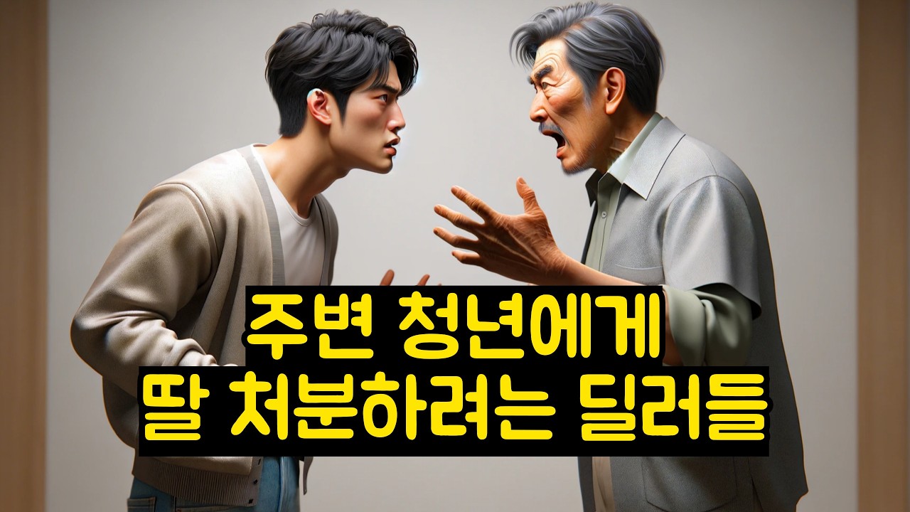 주변 청년에게 딸 처분하려는 딜러들