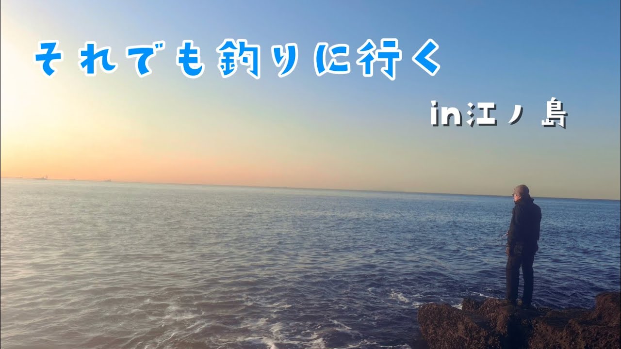 [江ノ島] 仲間達と地磯へ🦑久しぶりのオカッパリにテンション上がるツヨシ