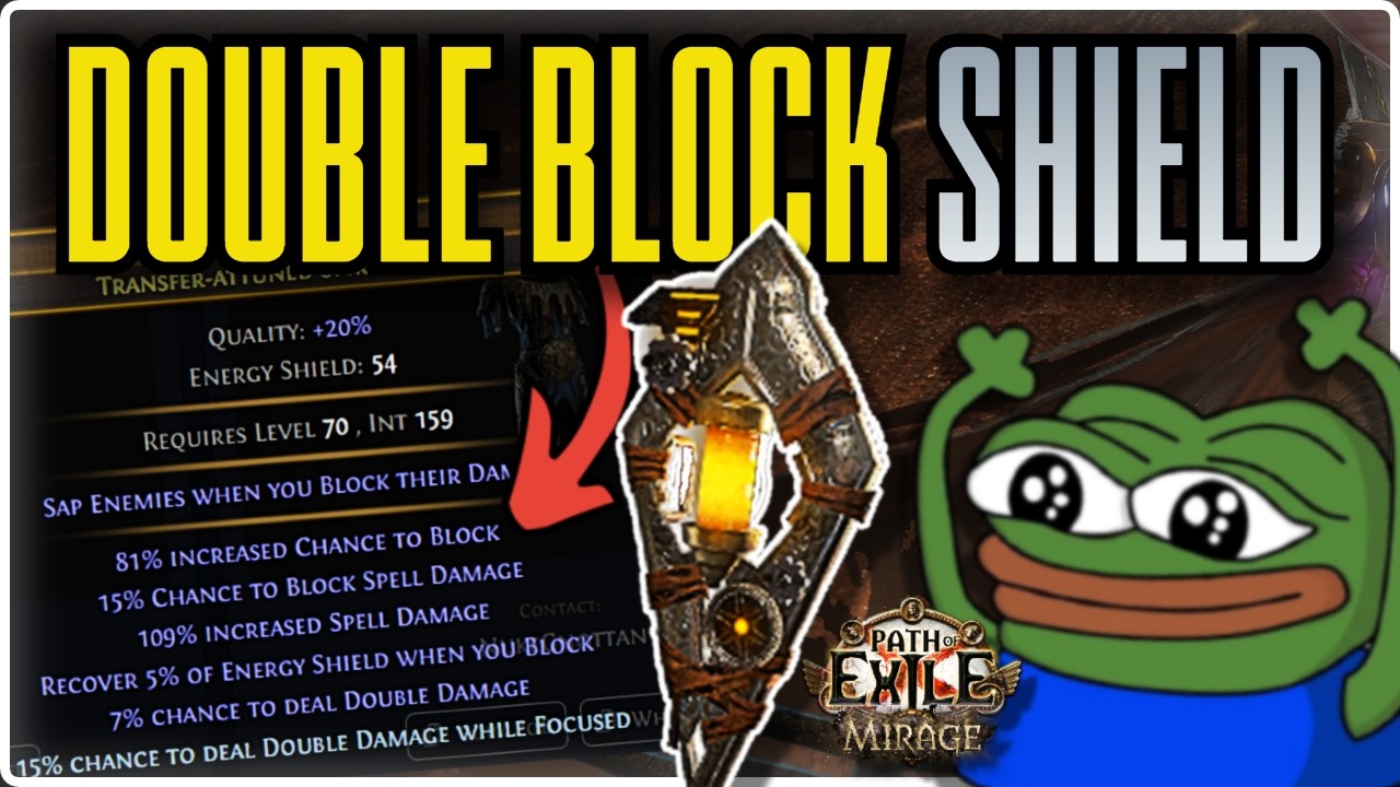 КАК СОЗДАТЬ ДВОЙНОЙ БЛОКИРОВОЧНЫЙ НЕКРОМНЫЙ ЩИТ KBoC - Path of Exile 1