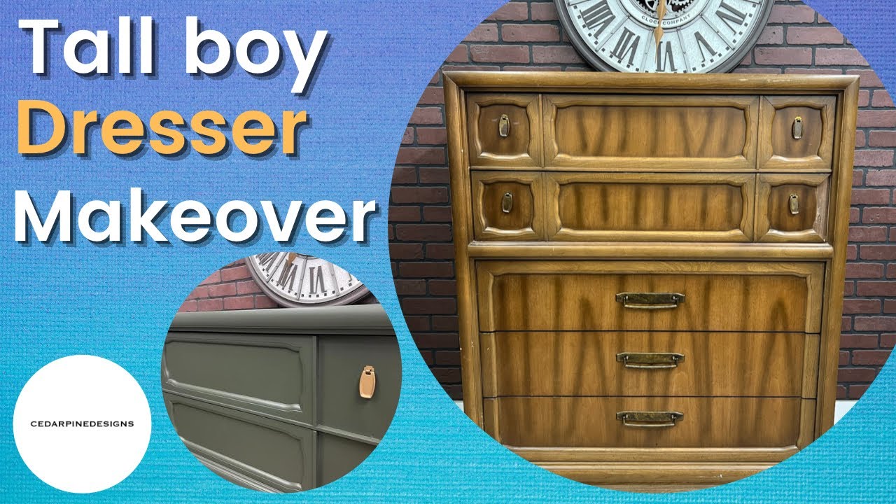 PAINTING this tall boy DRESSER and making a PROFIT || FURNITURE FLIPPING unwanted home DECOR