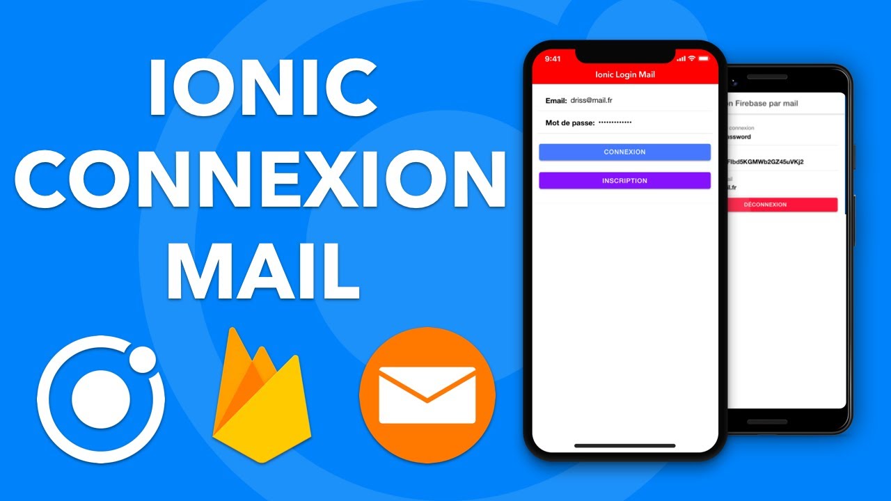 Comment utiliser dans Ionic la connexion par mail ?