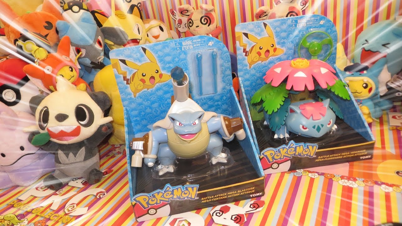 Pokémon Battle Action Figures: Mega Blastoise + Mega Venusaur! | ToyCollection